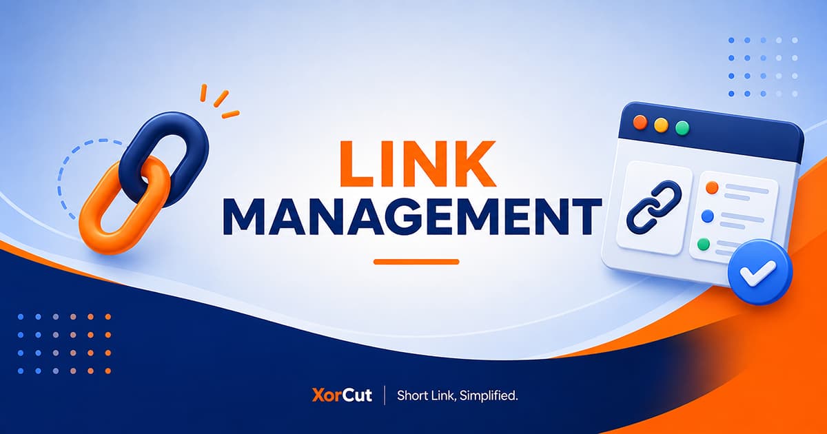 XorCut link management banner illustration